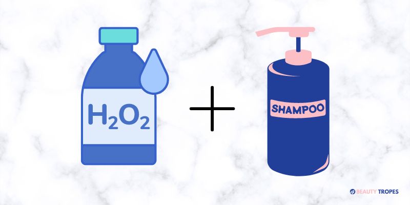 Hydrogen Peroxide and Shampoo to Remove hair toner